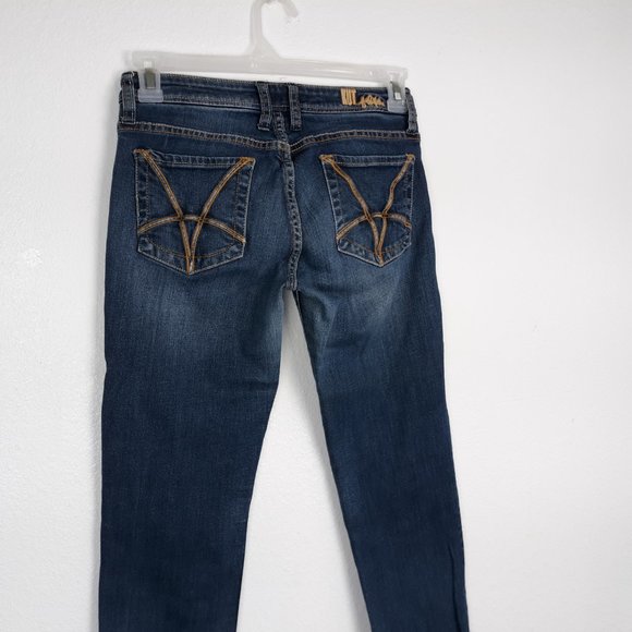 KUT from the Kloth Women's Catherine Slim Boyfriend Jeans Size 4 Cuffed Blue - Picture 5 of 16